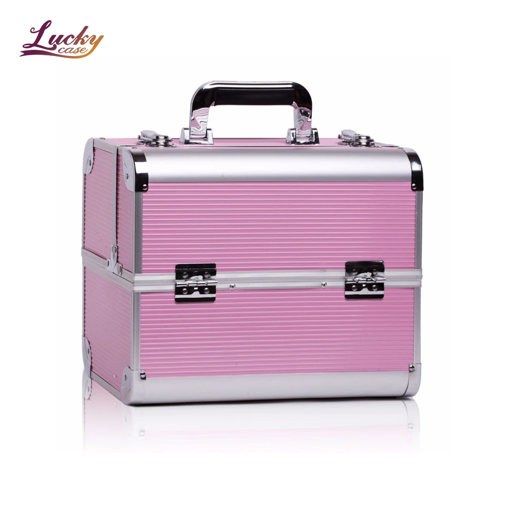 China Factory Directly Cosmetic Aluminum Carry Case Custom Makeup Travel Case Beauty Makeup Case For Salon Artist