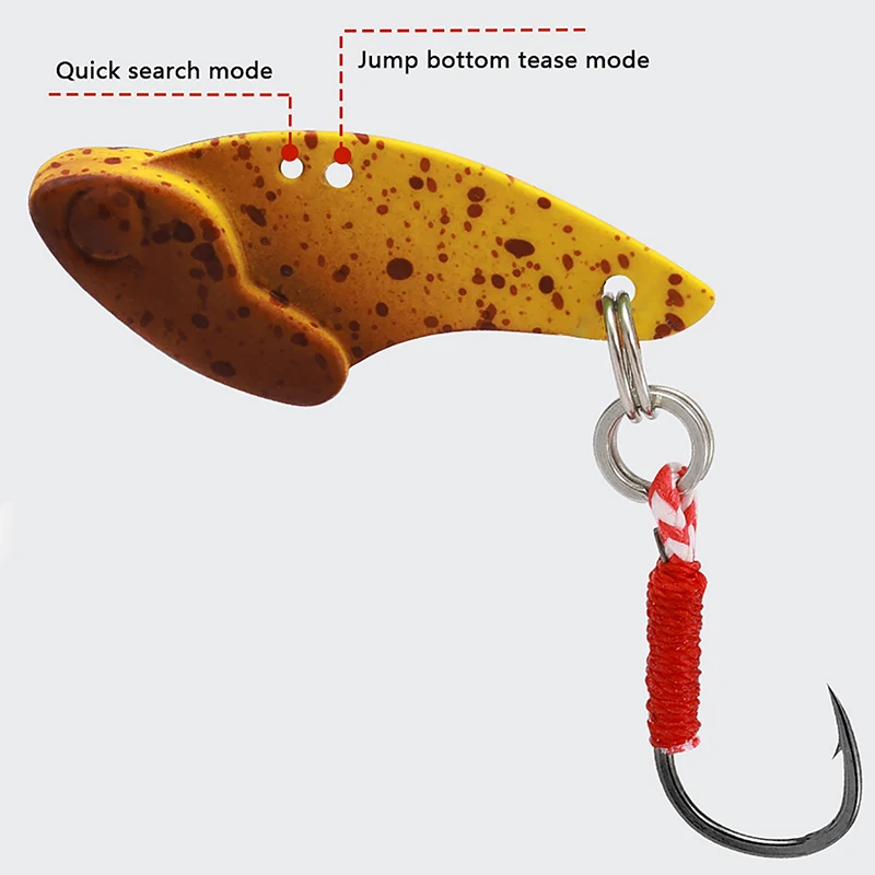 Weiwu Xiaowan Knife 2.7g 26mm Sequin Road Subbait Metal Bait VIB Hard Bait White Stripe Horse Mouth