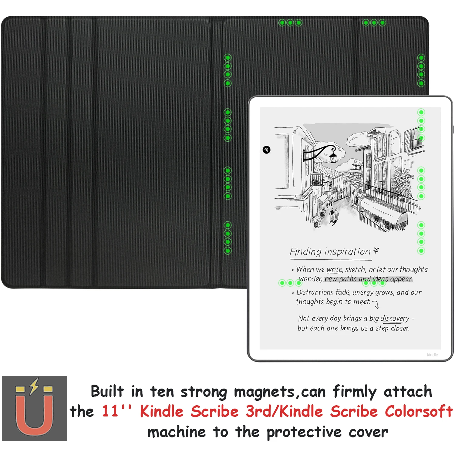 Magnetic Stand Folio Case for 11