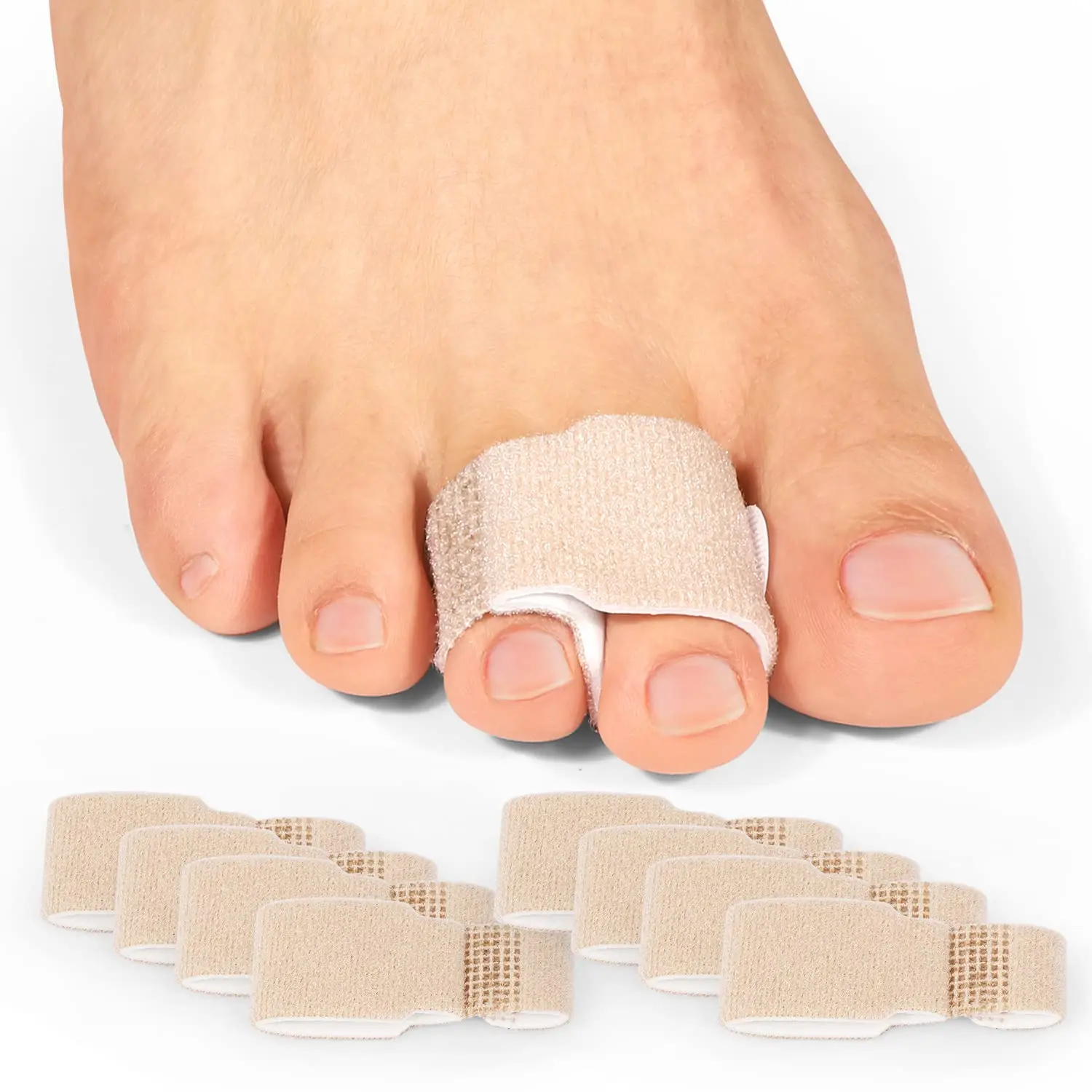 3/5/10Pcs Sumifun Broken Toe Wraps Hammertoe Corrector Toe Splints Toe Overlap Hallux Valgus Correction Foot Health Care