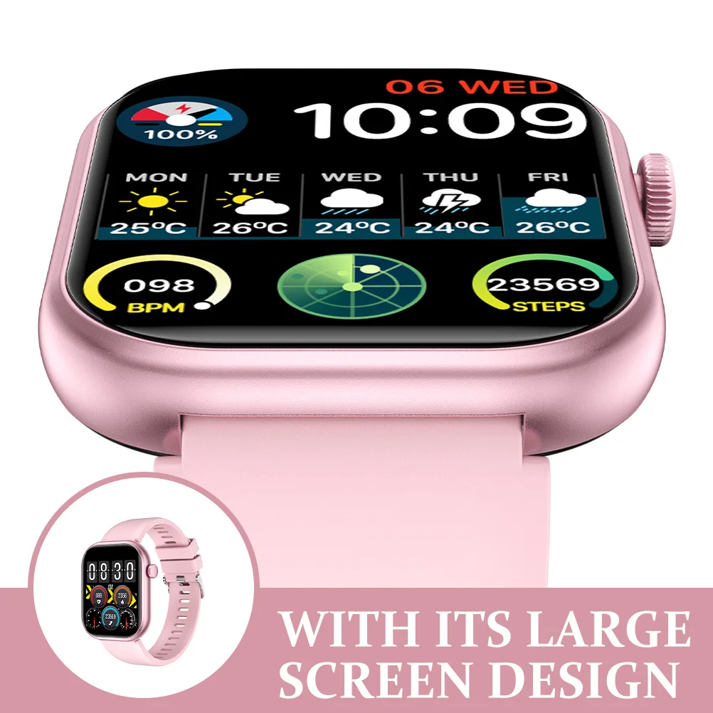 

Fitness Watch with Health Monitoring Large Display Smart Fitness for Workout Running Sports Activity Compatible