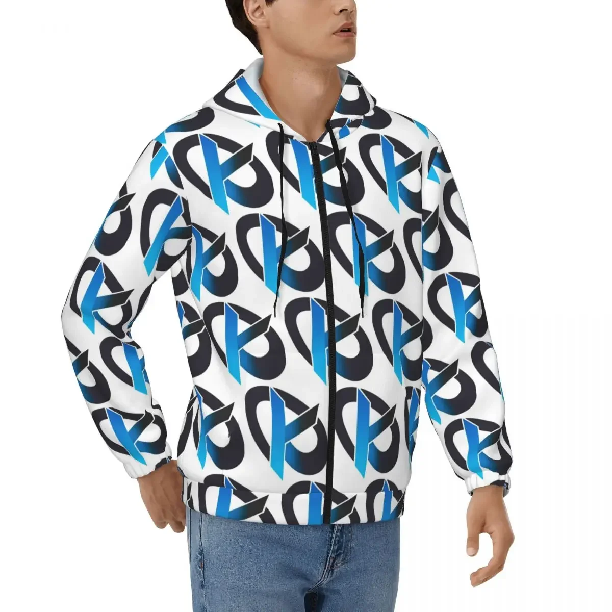 

Толстовки на молнии с логотипом Karmine Corp, пуловер в стиле хип-хоп, осень-зима, мужская и женская толстовка, топы с длинными рукавами