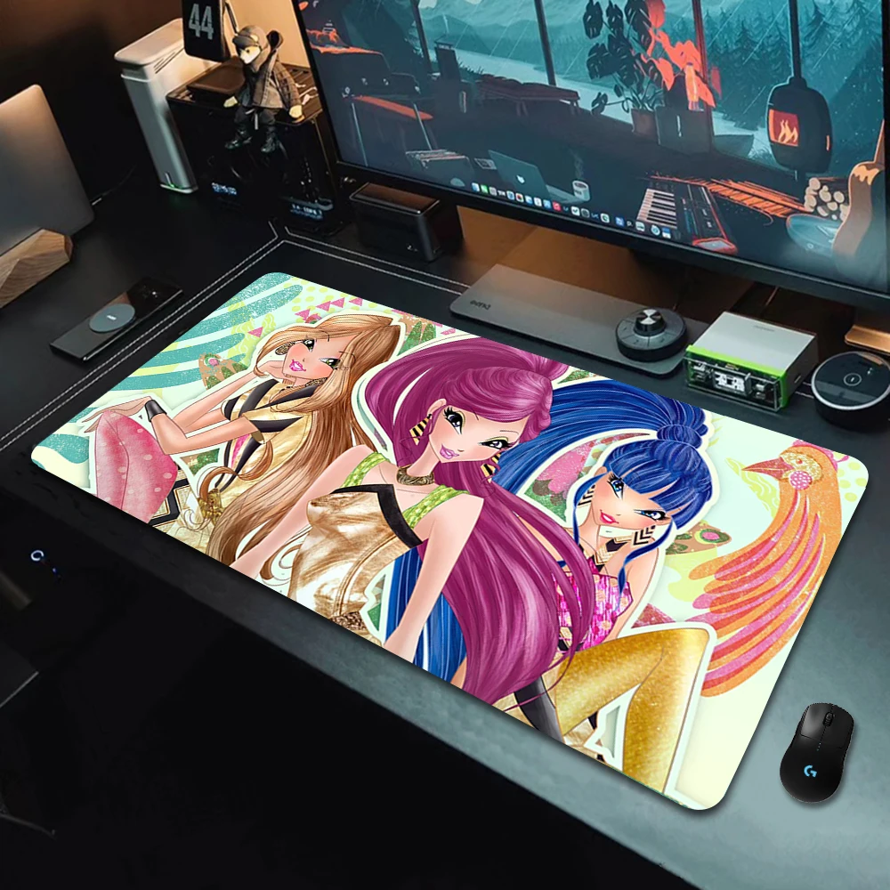 Winx Clubs Mouse Mat Mause Pad Anime Gaming Accessories Large Gamer Kawaii Mousepad Xxl Desk Cute Carpet Mats коврики для мыши