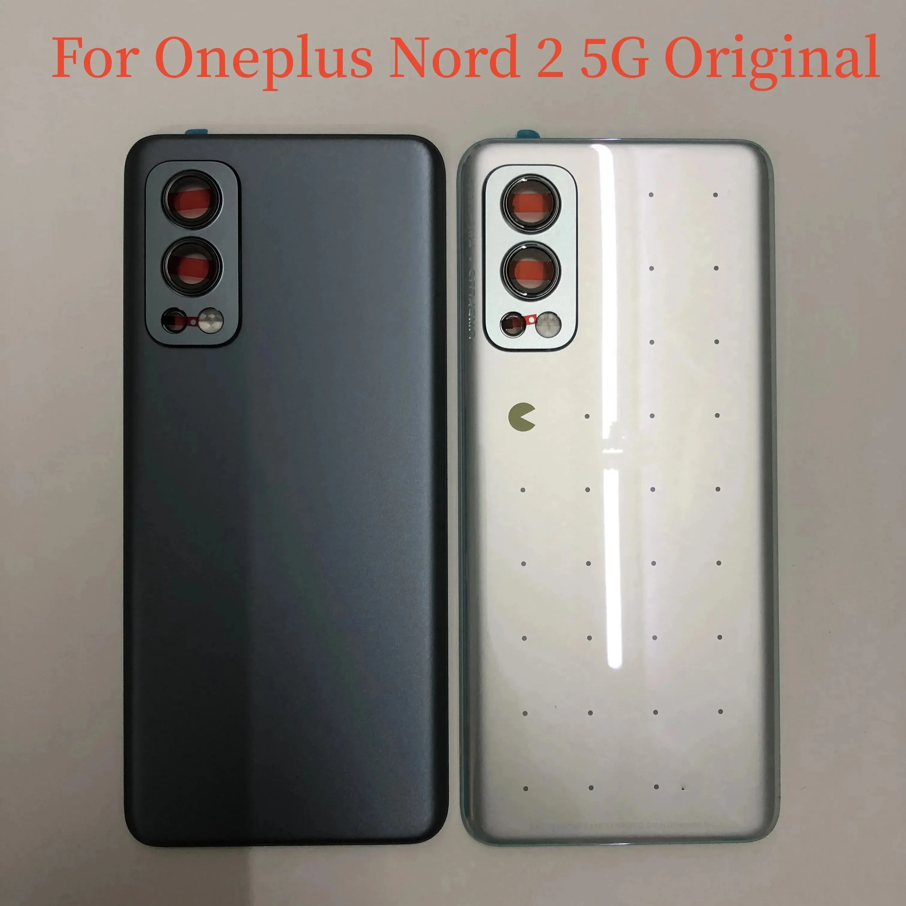 

Back Glass For Oneplus Nord 2 5G Battery Cover Case Rear Panel Door Parts For One Plus Nord2 Rear housing Camera Lens