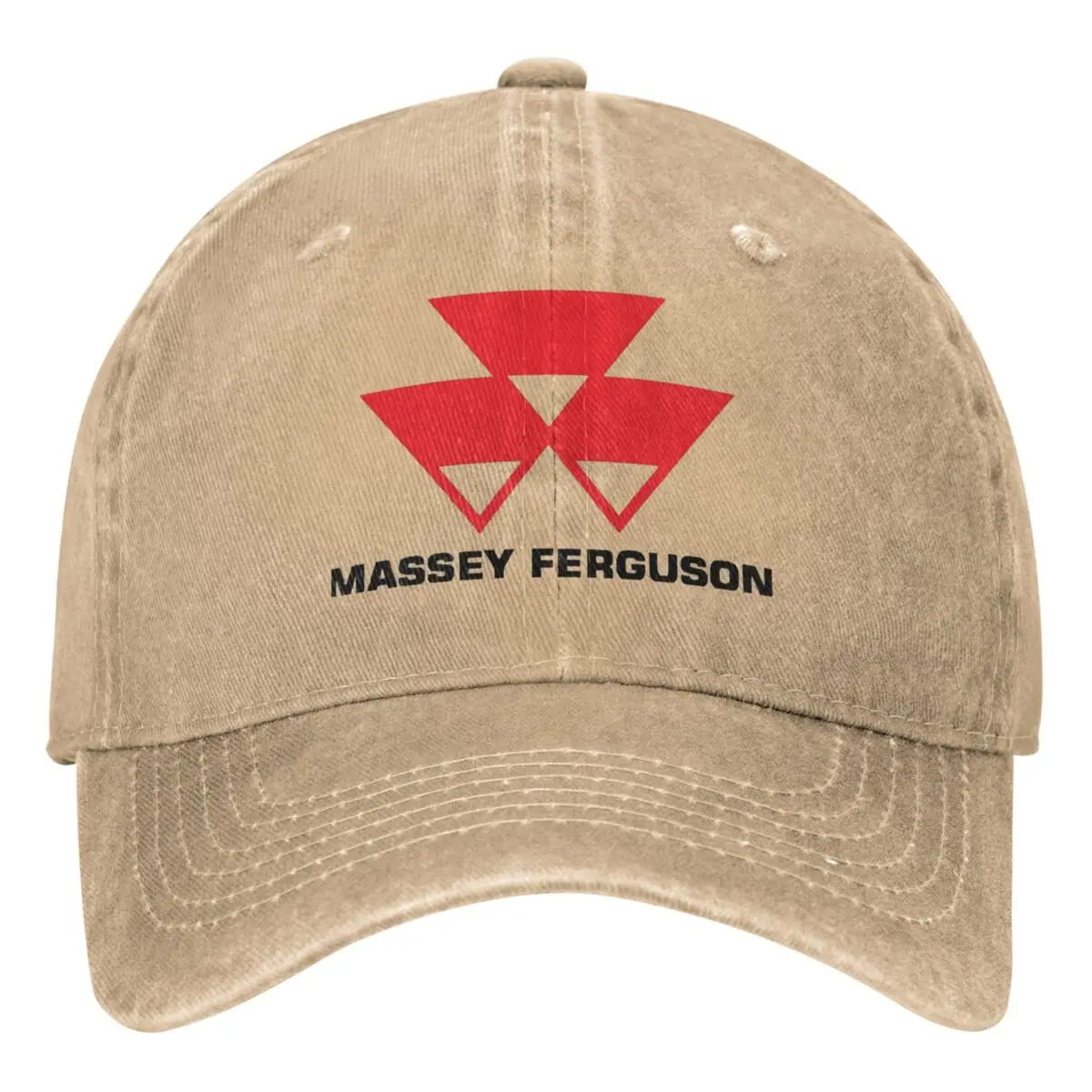 Massey Ferguson Logo Washed Baseball Cap Vintage Trucker Dad Hat Summer Unisex Men Outdoor Sun Sunscreen Snapback Cap