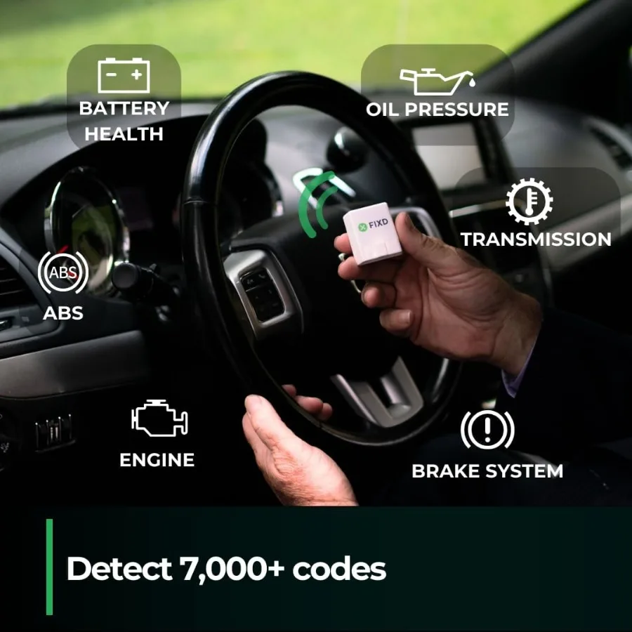 ماسح ضوئي Obd2 لاسلكي بتقنية البلوتوث لتشخيص السيارة متوافق مع قارئ رمز المحرك iPhone وAndroid RealTime والمسح الضوئي أيضًا