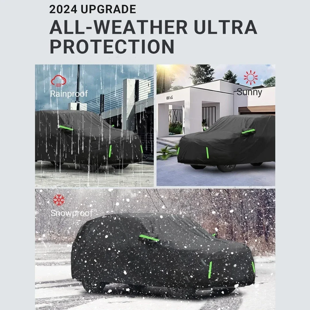 For 2010-2024 Kia Sportage, we offer a thickened car cover that provides protection against wind, snow, rain, hail, and sunshine