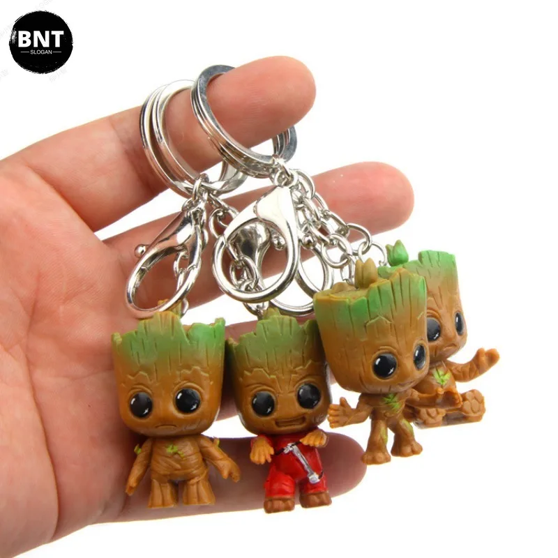 Marvel The Avengers Groot Cartoon Doll Decoration Anime Action Figure Cute Toy Decoration Q Figural Model Children Birthday Gift