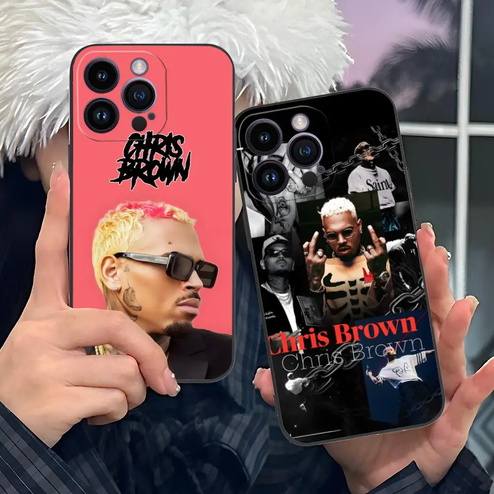 

Чехол для мобильного телефона Chris Brown для iPhone 17, 16, 15, 14, 13, 12, 11 X XR XS 8 7 Pro Max Plus, мини-цветный чехол, красивая роскошь