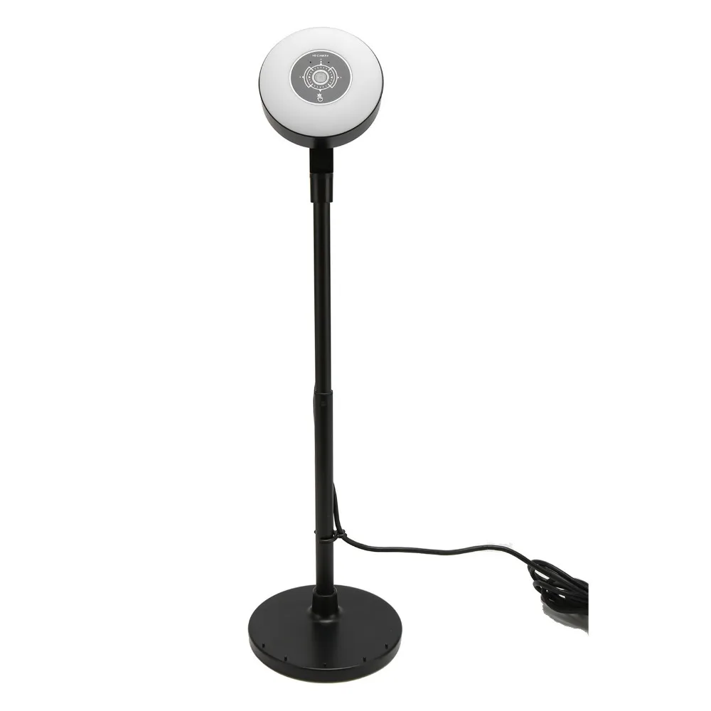 1080P HD Webcam with Fill Light & Phone Holder 3 Adjustable Light Modes Retractable Pole Autofocus Webcam Built In Microphone