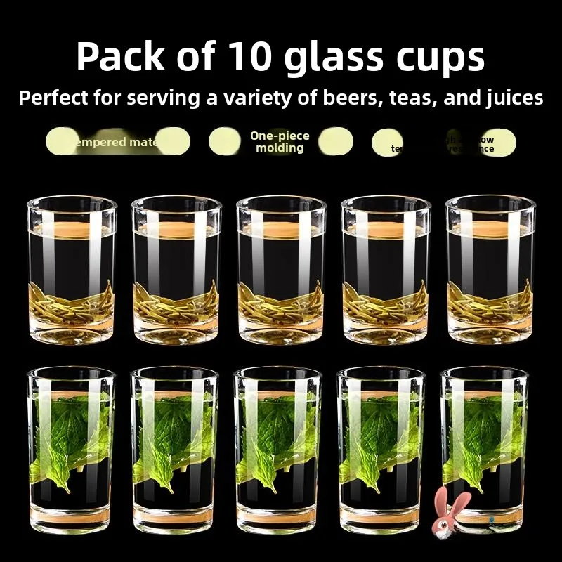 

Стакан из закаленного стекла с высоким эстетическим качеством, для домашнего использования, ударопрочный, белый, для крепких напитков, чая, воды, для ресторанов