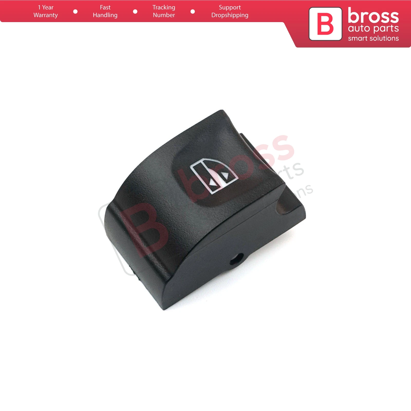 Bross BDP977 Electric Power Window Switch Repair Button Cover Car Button Cap Cover Window Control for Renault Symbol Dacia 17-On