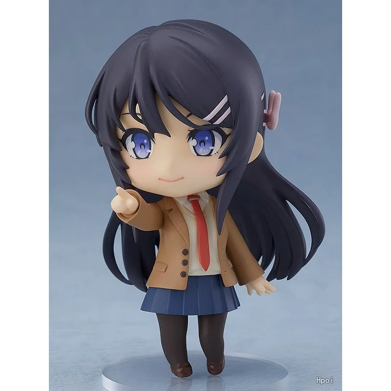 

10CM Adolescent Idiots Don’t Dream of Bunny Girl Seniors Mai Sakurajima Q Version Nendoroid Figure For Girls' Gifts