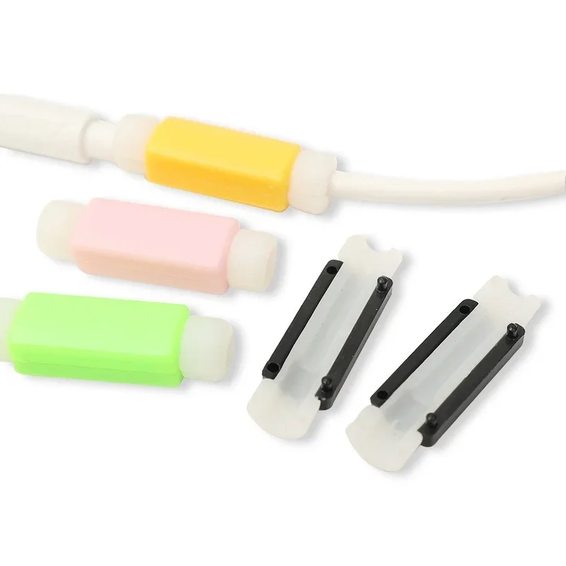 Cable Protector Cover Random Colors Data Line Protective Sleeve for Phone USB Charger Cord Winder Protection Accessories