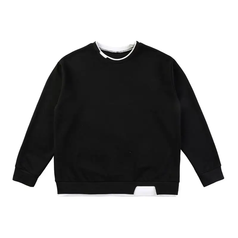 

Мужская осенняя новая толстовка с длинным рукавом и круглым вырезом, модная корейская повседневная толстовка большого размера