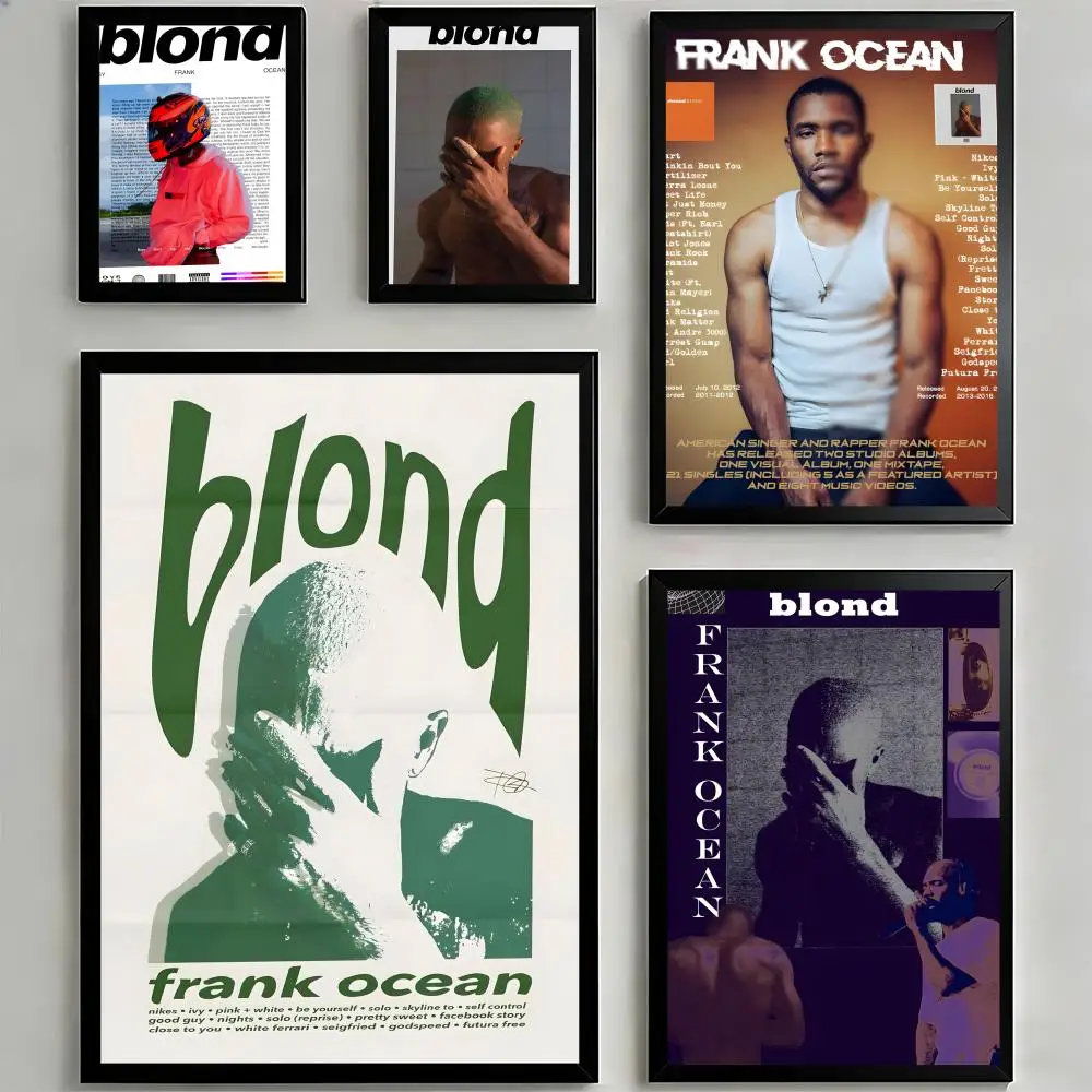 Poster Sticky HD Quality Wall Art Retro  For Home Room Wall Decor F-Frank OceanS