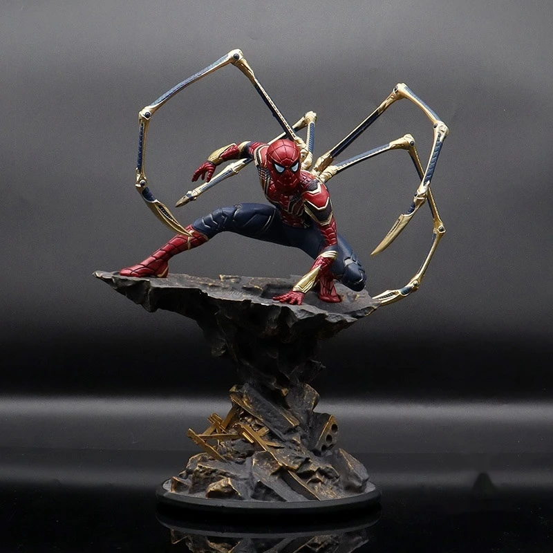 

New Wave Spider Set Decoration Handmade Avengers Endgame Surrounding Steel Suit Models Ornaments Festival Gifts Collectibles