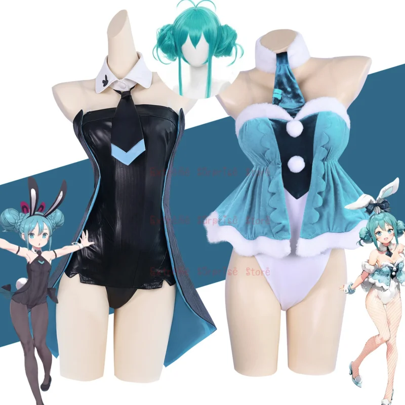 

Miku Bunny Girl Sexy Cosplay Costume Outfi Uniform Dress White Rabbit Bunny For Women Halloween Christmas Lingerie