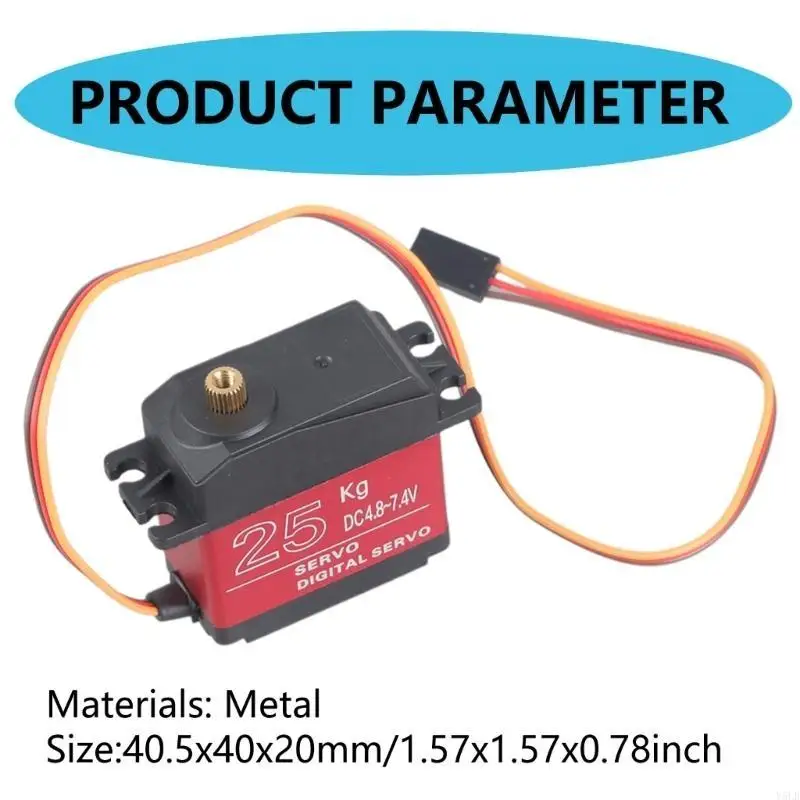 Y5LB DS3225 25kg Digital Servo with High Torque Waterproof Metal Gear for Applications