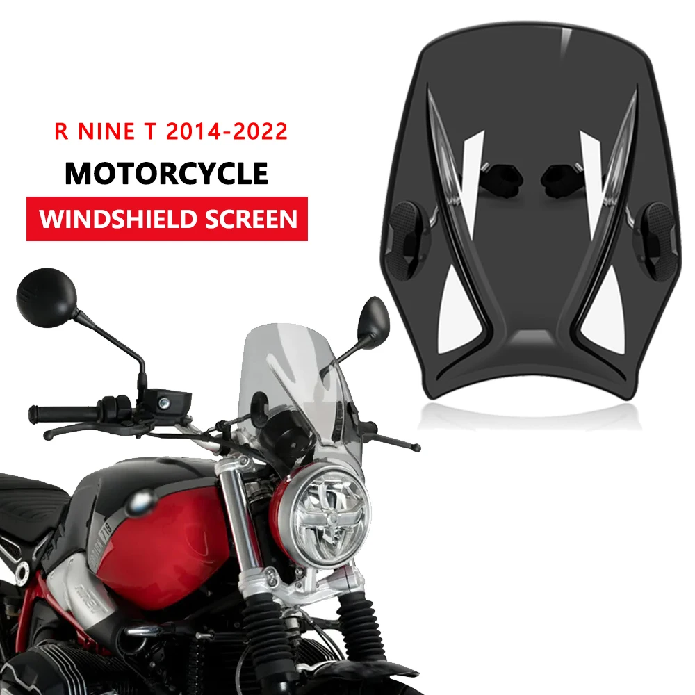 For R NINE T 2014-2022 Wind Deflector New Universal Motorcycle Windscreen Windshield Covers Screen Motorbikes Deflector Large wi