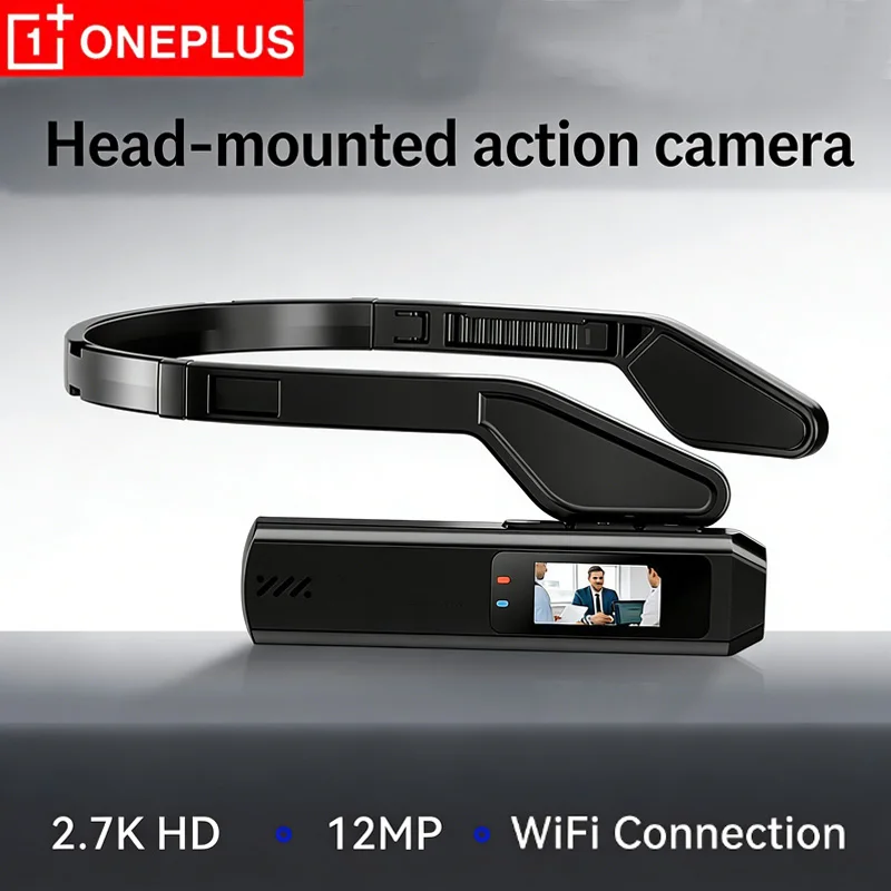 

Наголовная камера OnePlus 2.7K с защитой от тряски, легкая, портативная POV-камера, уличная HD-экшн-камера для спорта, видеоблогов и езды на велосипеде