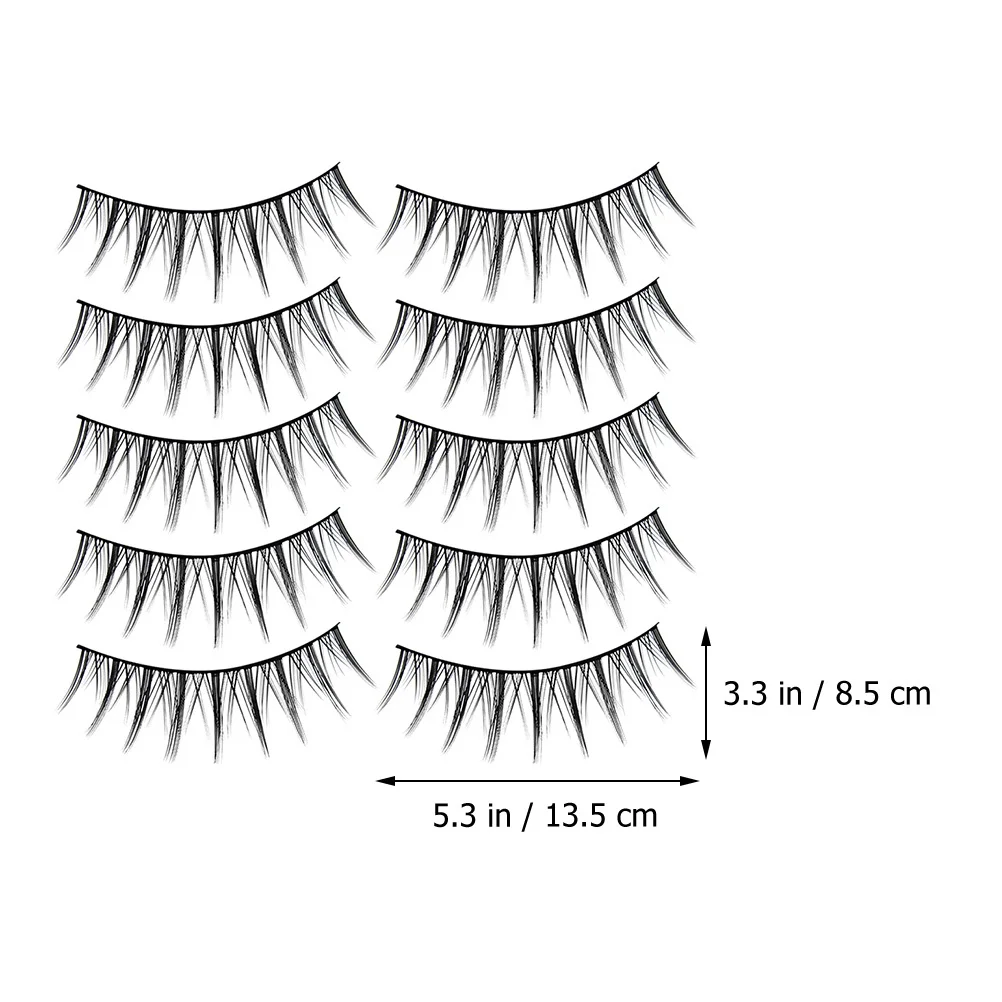 Falsche Wimpern, natürliche, leichte Verlängerungen, wiederverwendbar, für den täglichen Gebrauch auf Partys, gefälschte Wimpern, Packung kurze falsche Wimpern