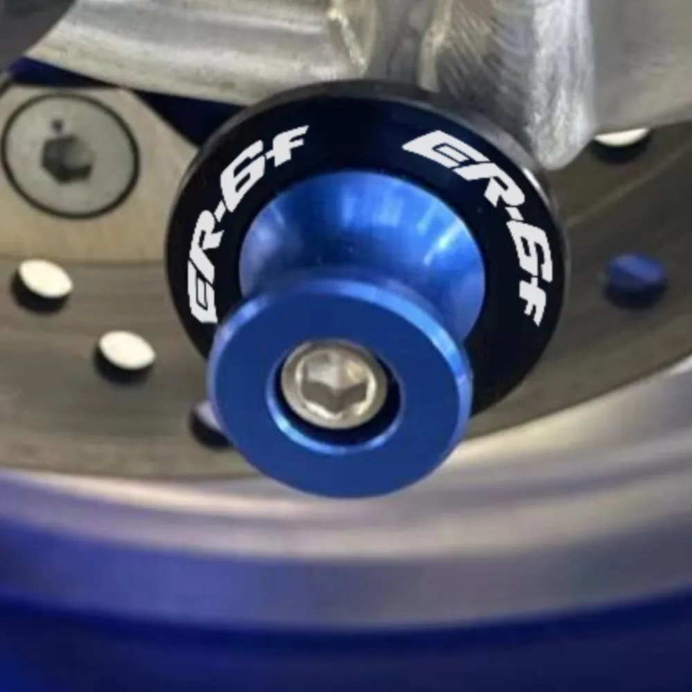 

2014 2013 FOR KAWASAKI ER 6F 2013-2014 Swingarm Spools Sliders Stand Screws CNC 6MM New Logo Motorcycle M6 Hot Deal Accessories