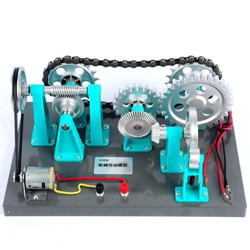 

Mechanical transmission model, electric mechanical transmission model, physics teaching instrument, educational tool