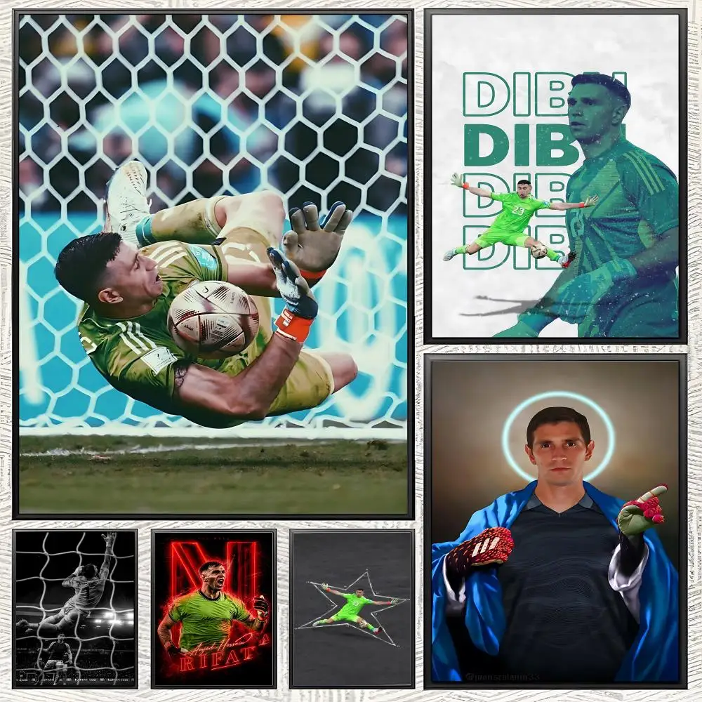 footballer E-Emiliano Martinez-z Poster Waterproof & Self-adhesive HD Wall Art, Ideal for Home Decor & Gifts