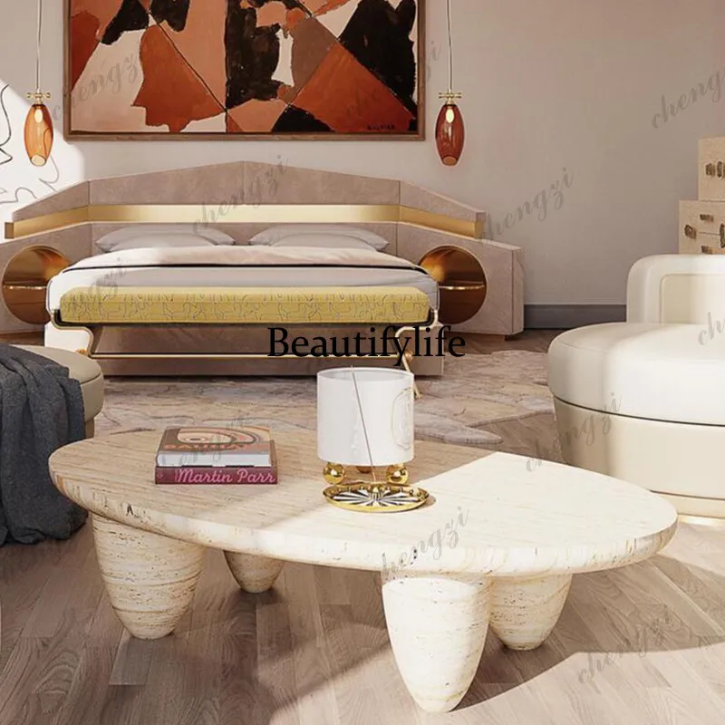 Nordic coffee table simple living room model room B & B oval coffee table tea table