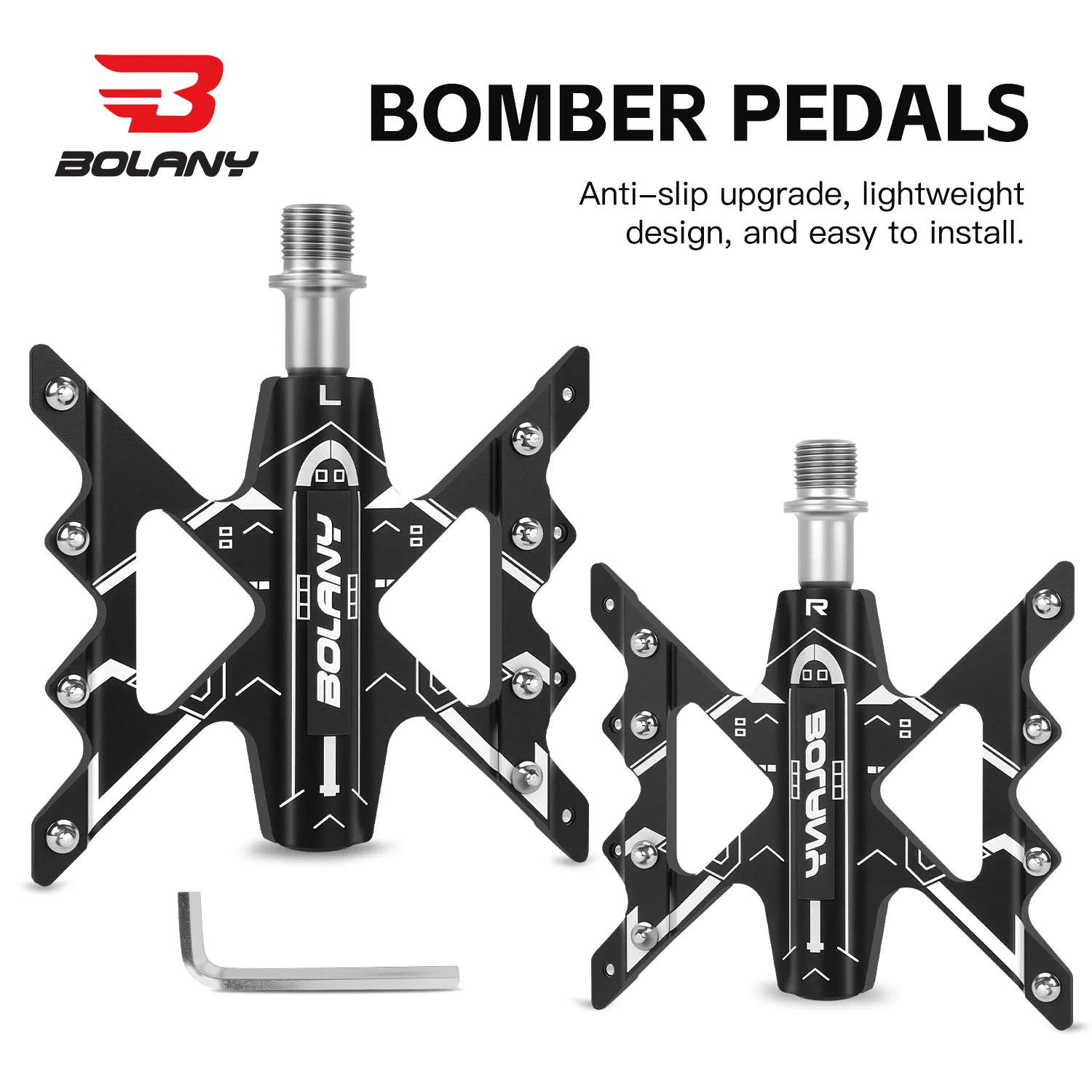 Eixo de Bicicleta BOLANY MTB com Rolamentos Selados: Peças de Bicicleta em Liga de Alumínio com Diâmetro de Eixo de 16mm (9/16 Polegadas) para Bicicletas de Montanha e Estrada