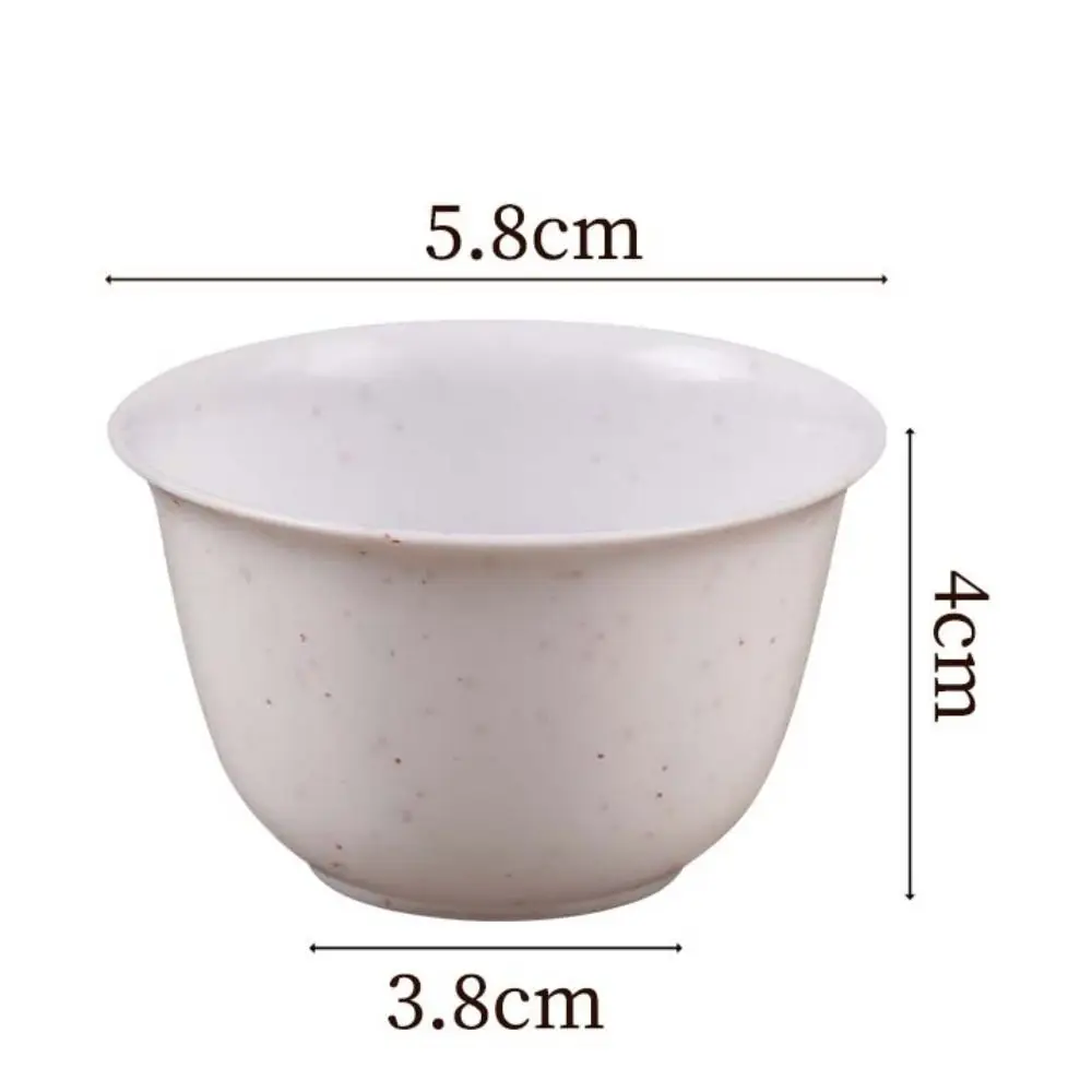48pcs High Temperature Resistant Disposable Kung Fu Teacup Solid Biodegradable Plastic Water Cup Thickened Drink Cup Office
