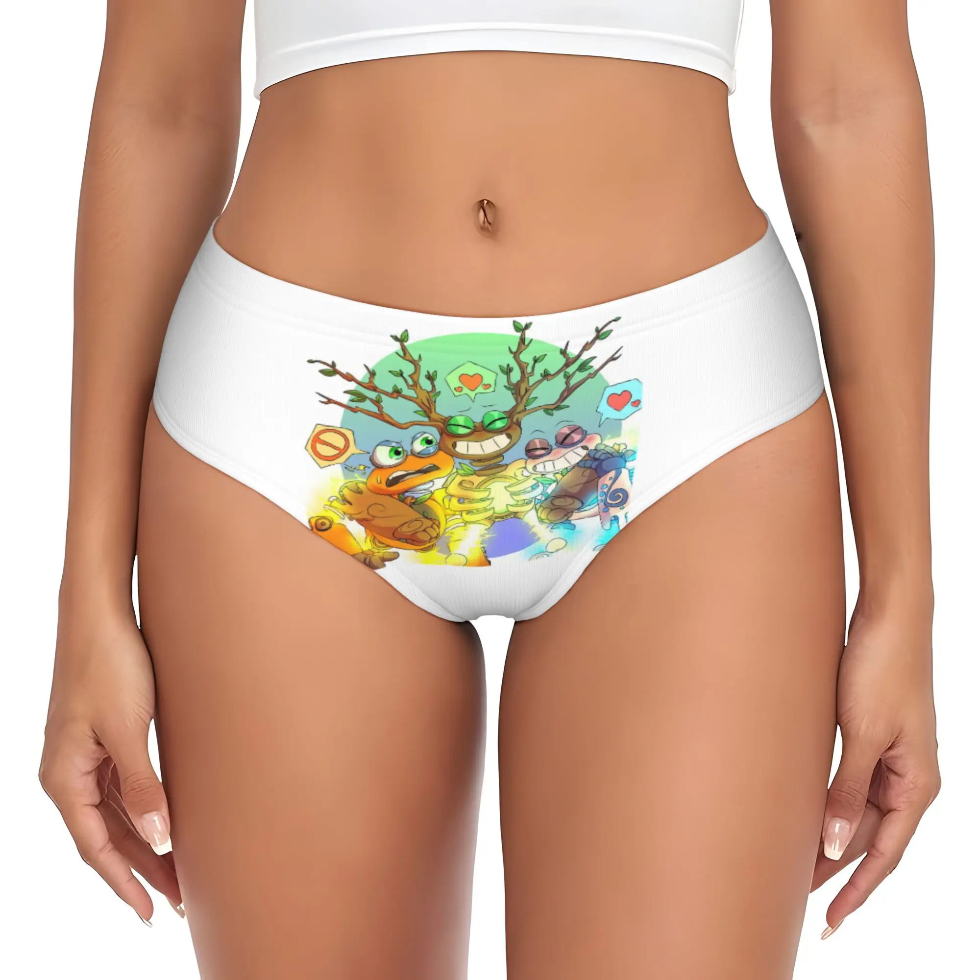 Custom My Singing Monsters On Twitter Wubbox Briefs Underwear Womens Breathable Stretch  Panties
