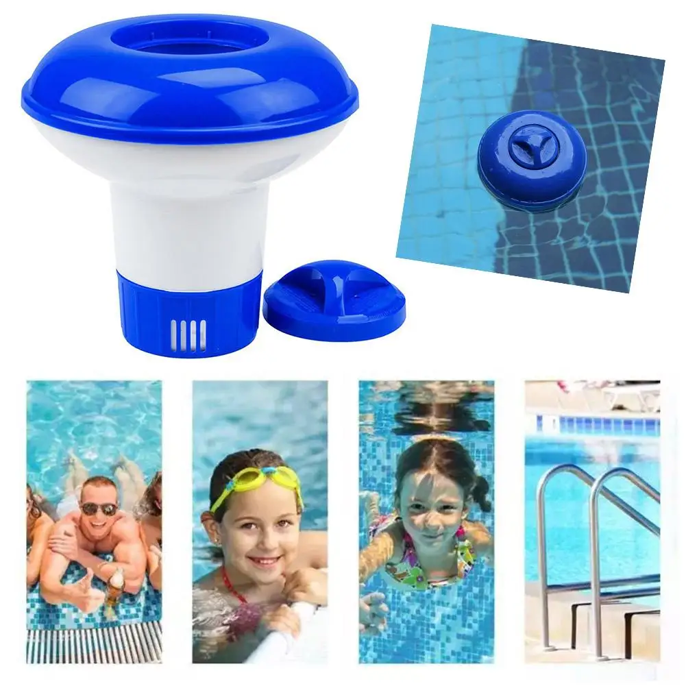 Floating Swimming Pool Chemical Floater Chlorine Bromine Floating Swimming Dispenser Tablets Applicator Hot Tub Supplies Sp D4j8