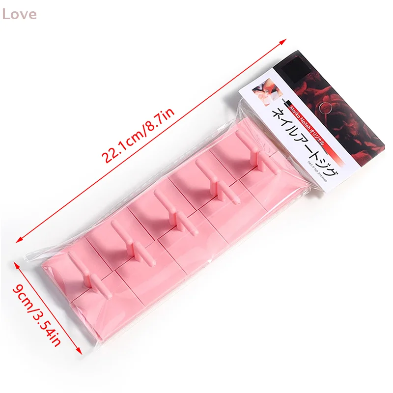 [L & P] 10 قطعة/المجموعة مسمار الممارسة عرض موقف انفصال مسمار التدريب حامل البلاستيك كاذبة طلاء الأظافر اللون عرض رفوف قاعدة