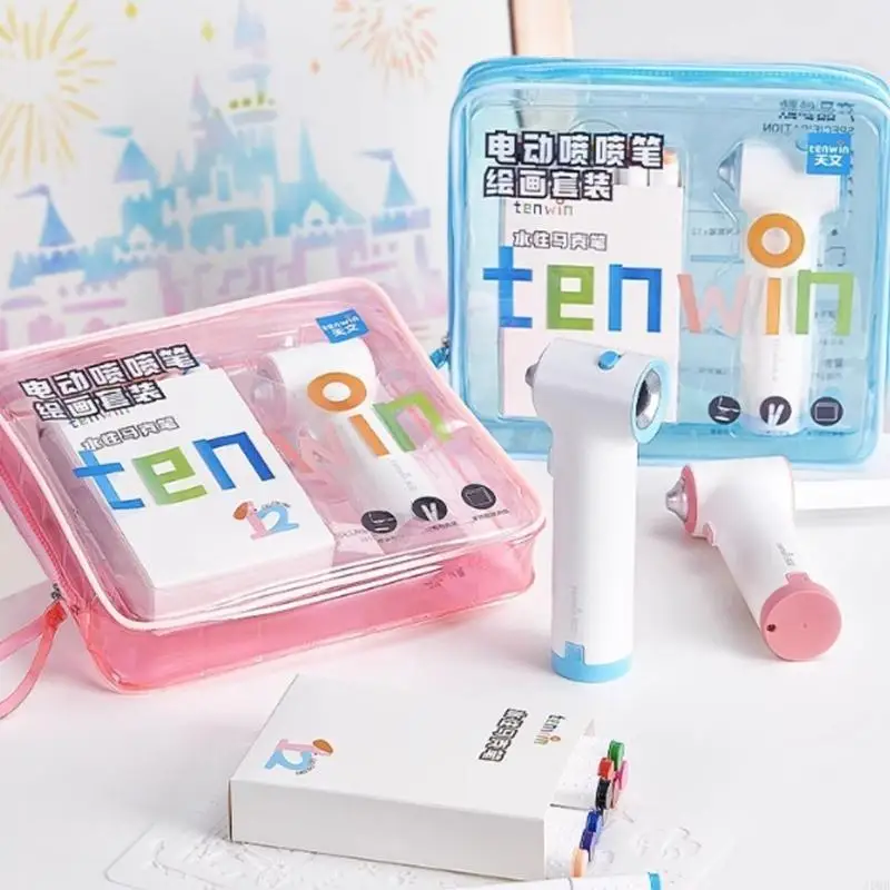 

J0MB Electric Marker Set With 12 Markers Pen 3 Drawing Templates
