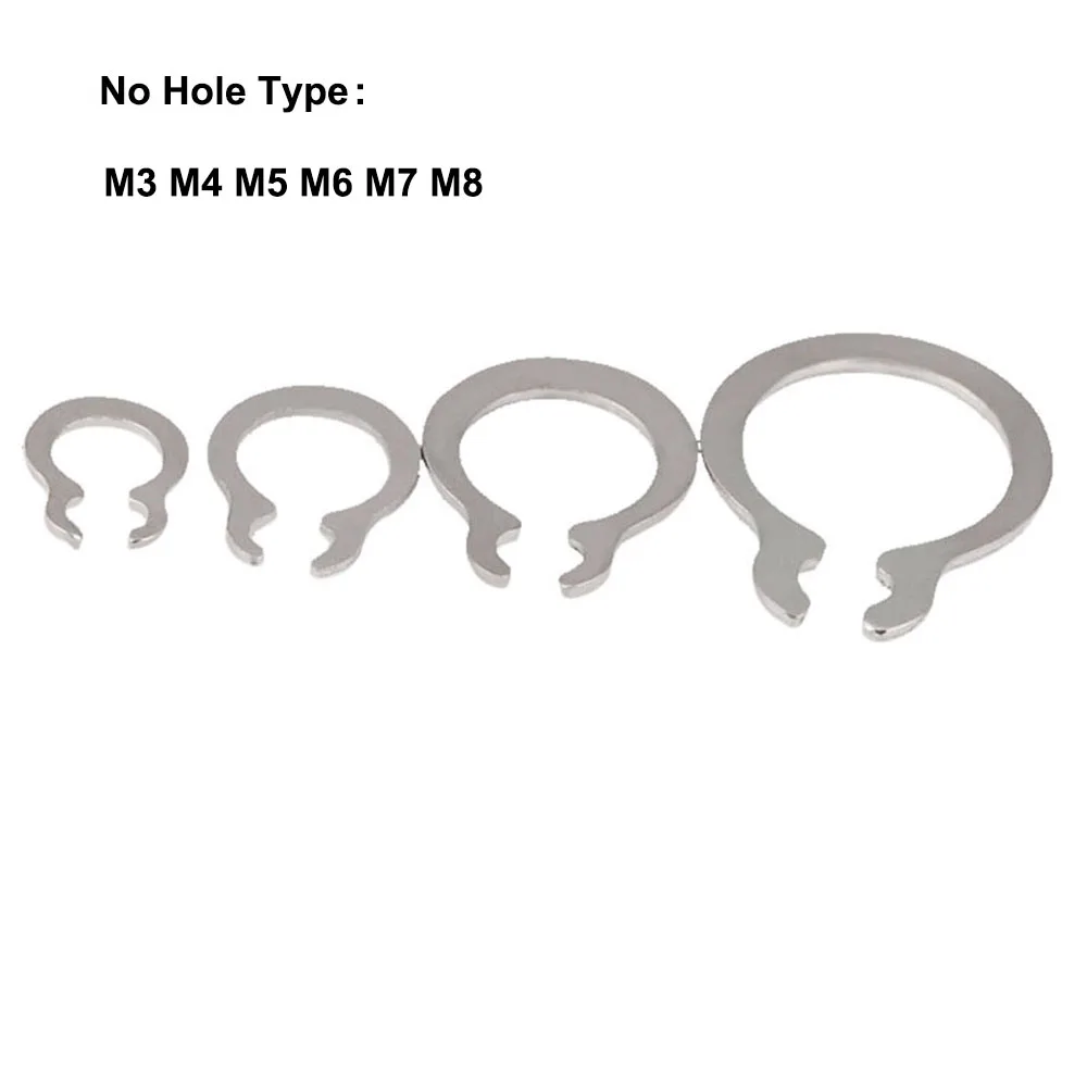 M3-M150 C Type External Circlip Retaining Rings For Shaft 304 Stainless Steel Circlip Snap Rings