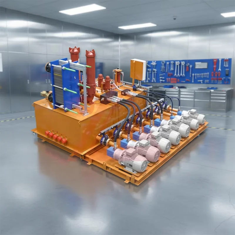 High Pressure Hydraulic Power Unit Complete Set New Mild Steel Hydraulic Pump Station with Thread Fittings and Cylinder