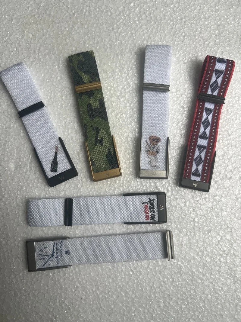 2026 Nylon Sports Replacement Watch Straps Compatible with Whoop 5.0, Fashion Styles with Metallic U-Shaped Frames in Gold