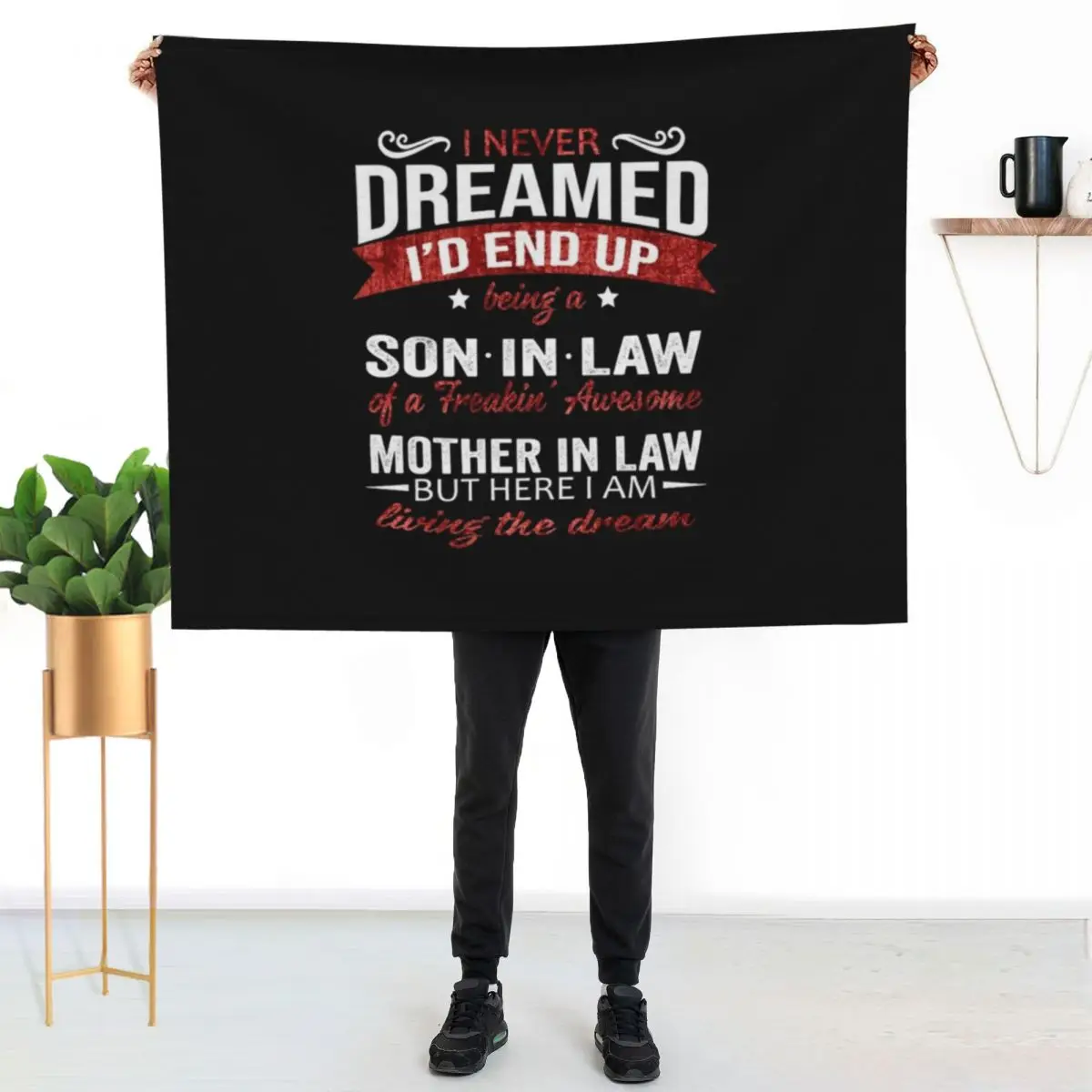 Mother in law , Son in law Throw Blanket Retros Flannels Luxury St Decorative Sofa Furry Soft Beds Blankets