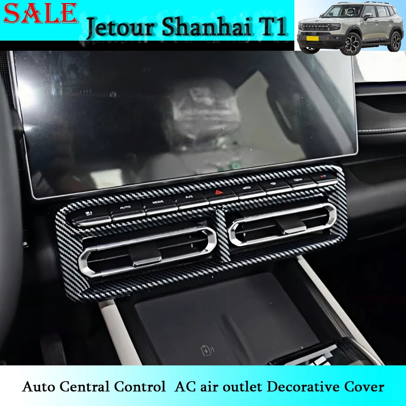 

Fit for Jetour Shanhai T1 Auto Central Control Dashboard Left Right AC Air Outlet Decorative Cover Car Interior Decoration Piece