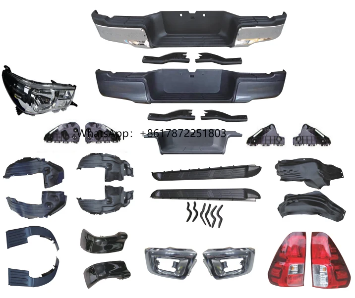 

Hilux Revo Pickup Body Parts Auto Spare Parts Vehicle Parts HEAD LAMP BUMPER BRACKET TAIL LAMP