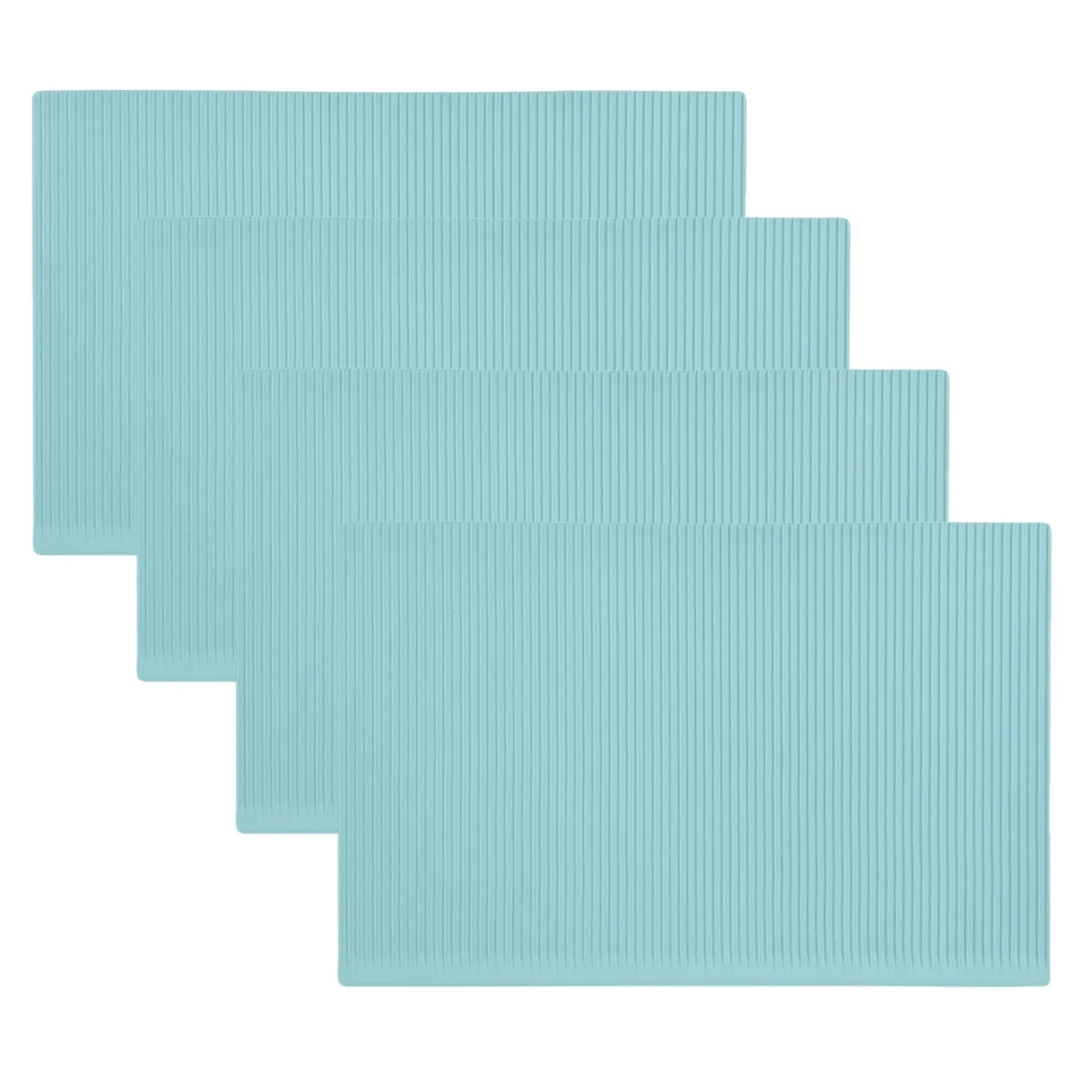 

Многофункциональные силиконовые подушечки, 4 шт., для организации поверхностей на кухне и ванной комнате, легко чистящиеся, размер 45x30 см