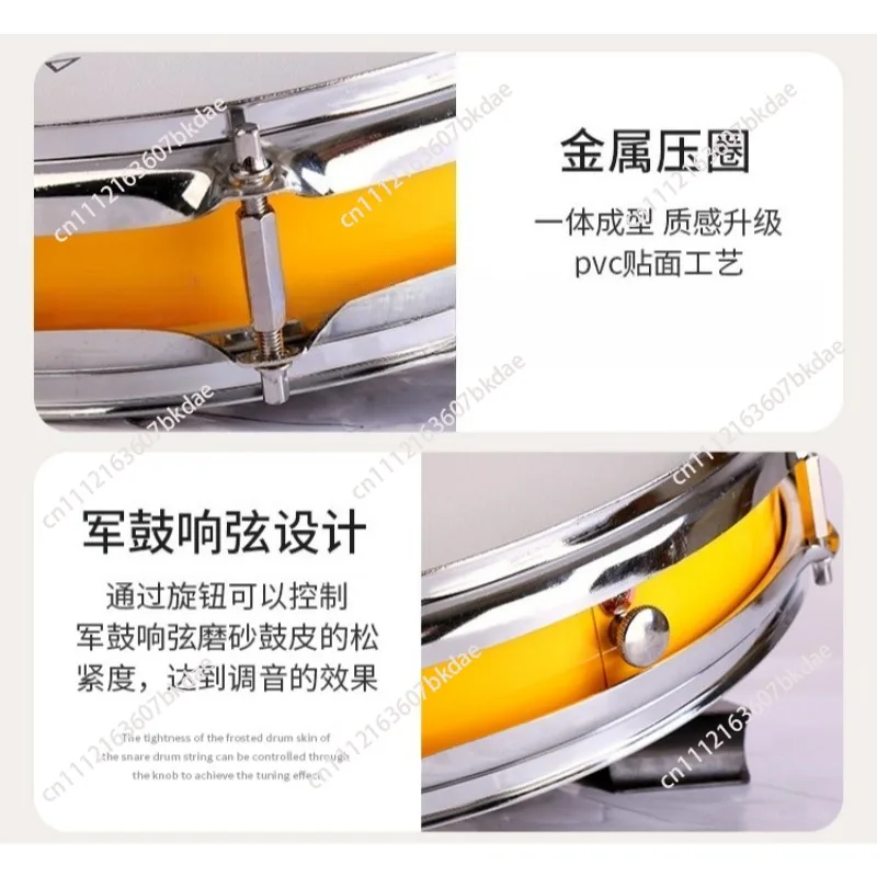 12 Inch Silent Drum Practice Pad Set, Double Sided Strike Pad with Real Drum Feel for Kids Beginners