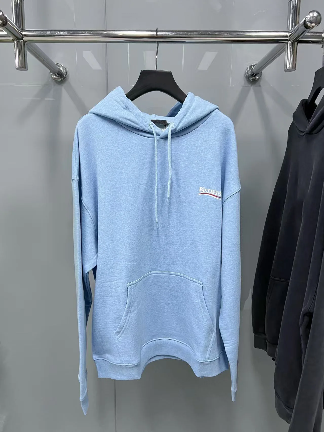 

BLCCNIEGEA Heavyweight HighQuality Fashion Trend Hoodie with Printed/Embroidered Letters Loose-Fit Pure Cotton Sweatshirt Unisex