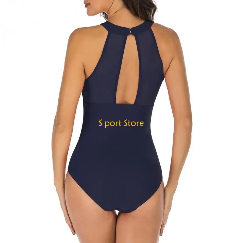 

U2JB цельный купальник-бикини с лямкой на шее, купальный костюм с контролем живота, купальник для женщин