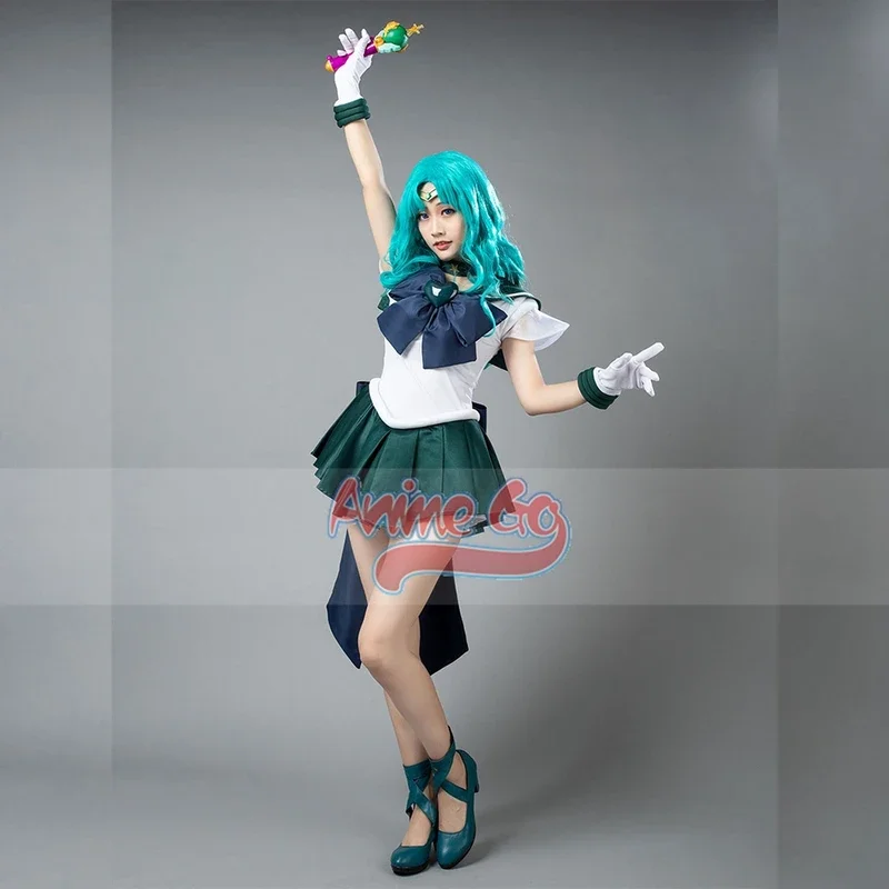 Anime Sailor Super S Film Sailor Neptune Michiru Kaioh Michell Cosplay Costume mp001404