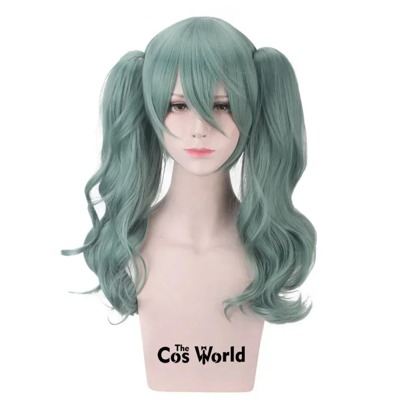 VOCALOID 2017 Miku Suna no Wakusei كوكب الرمل 50 سنتيمتر متموجة أنيمي تأثيري الباروكات الألياف مقاومة للحرارة الشعر الاصطناعية + غطاء شعر مستعار #2