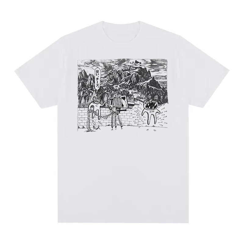 Radiohead Retro T-Shirt, 90s Punk Hip Hop The Bends Printed Unisex Pure Cotton New Short Sleeve Top Women And Men T-Shirt