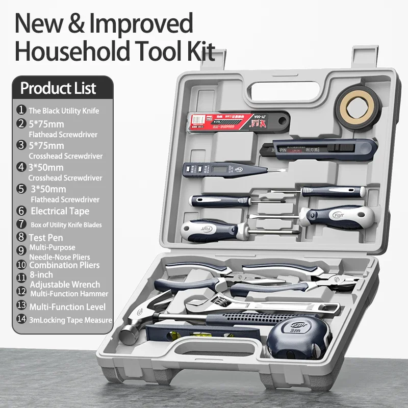 

Multifunctional Household Tool Set, DIY Repair Kit, Home Tools, Bike Repair, Woodworking Tools, Electrician Tools, Hardware Set